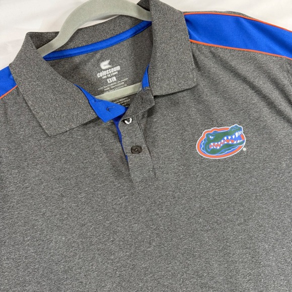 Colosseum Other - Colosseum Florida Gators Mens XL Polo Shirt Grey Short Sleeve NCAA Fan Gear